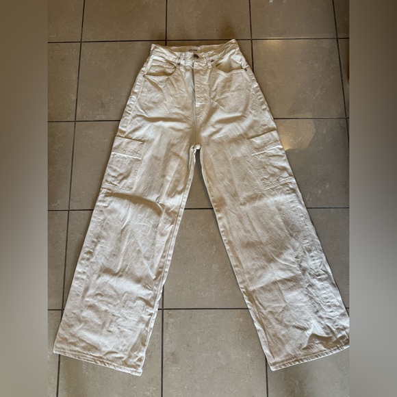 Frame High Rise Baggy Cargo Jeans - Picture 3 of 5